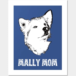 Mally Mom Alaskan Malamute Graphic Posters and Art